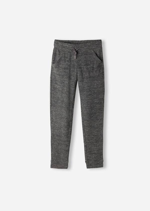 calzedonia kinder-leggings aus kaschmir-stretchmaterial grau