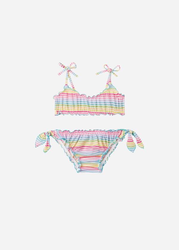 calzedonia zweiteiliger ariel kinderbadeanzug mehrfarbig