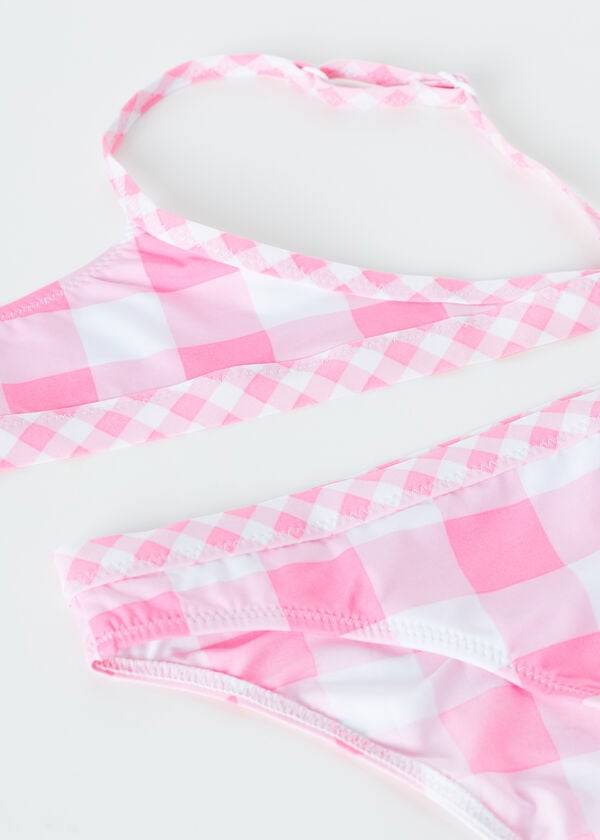 calzedonia zweiteiliger lione badeanzug für kinder rosa
