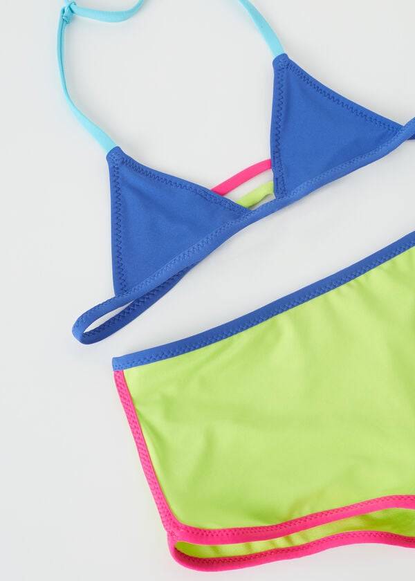 blaue calzedonia zweiteilige tokyo eco kinderbadeanzüge