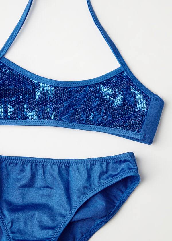 blaue calzedonia zweiteilige cannes kinderbadeanzüge
