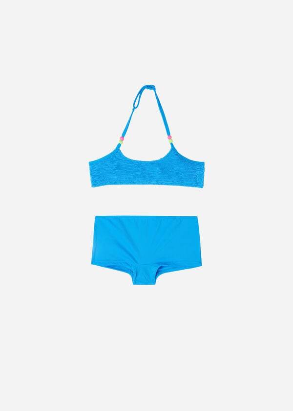 calzedonia zweiteiliger tank-badeanzug für kinder san diego blau