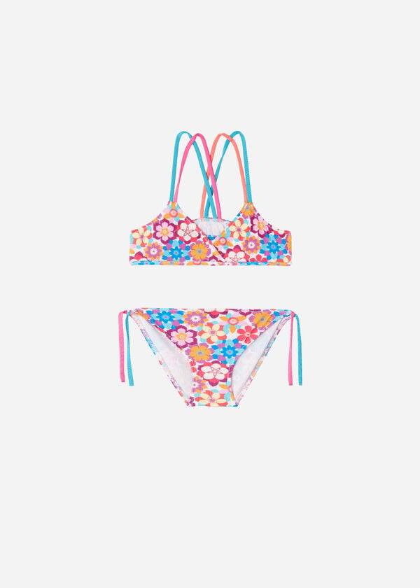 calzedonia zweiteiliger triangel-badeanzug maia für kinder rot