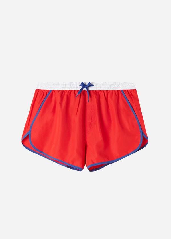 calzedonia venice beach eco herren-badehose rot
