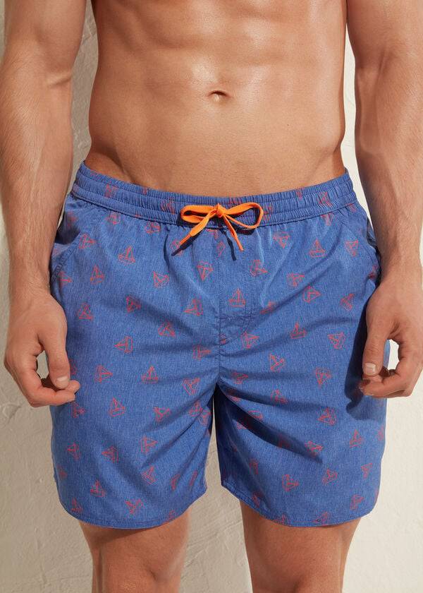 blaue calzedonia formentera herren-badehose