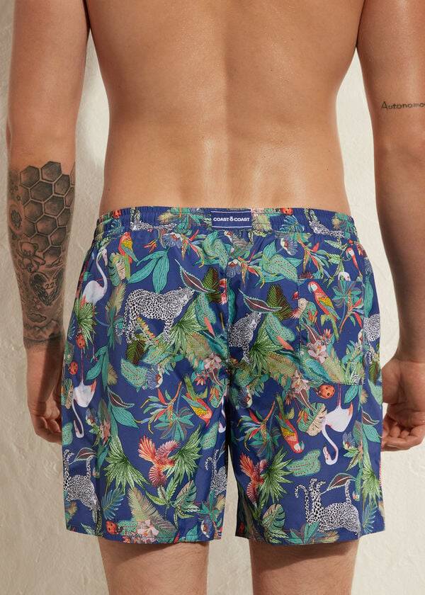 herren-badehose calzedonia formentera grünblau
