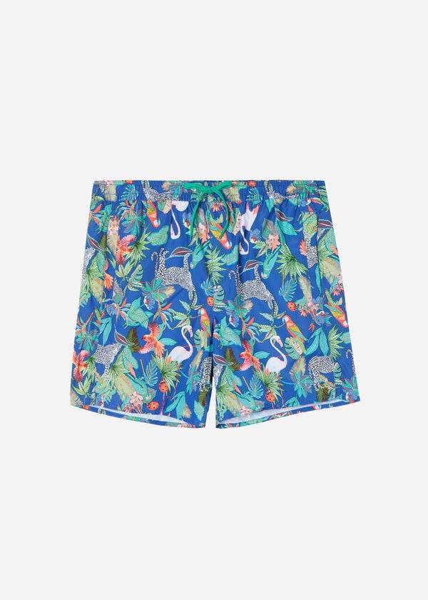 herren-badehose calzedonia formentera grünblau