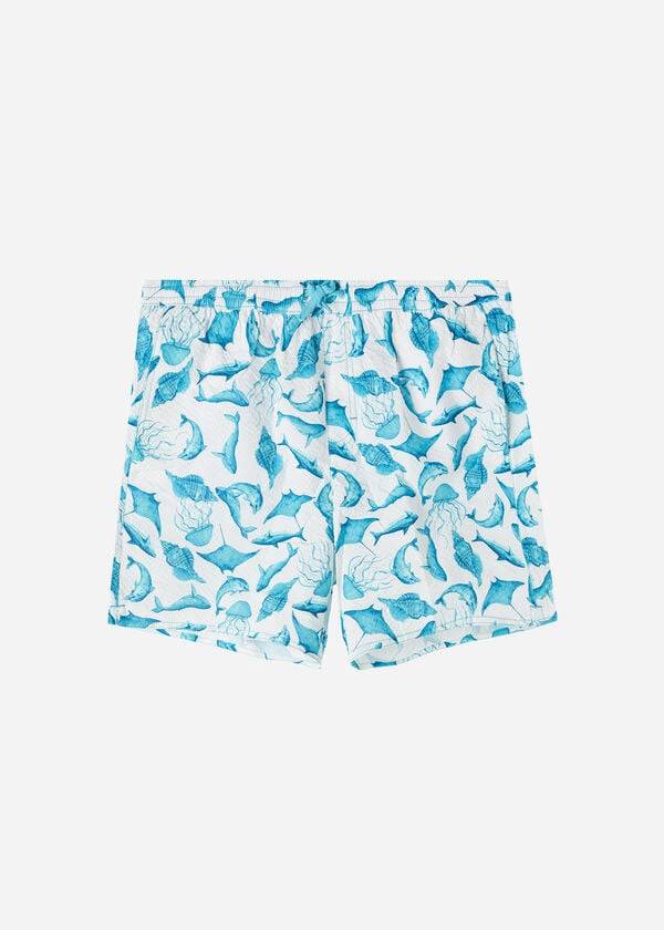 türkisweiße calzedonia formentera herren-badehose