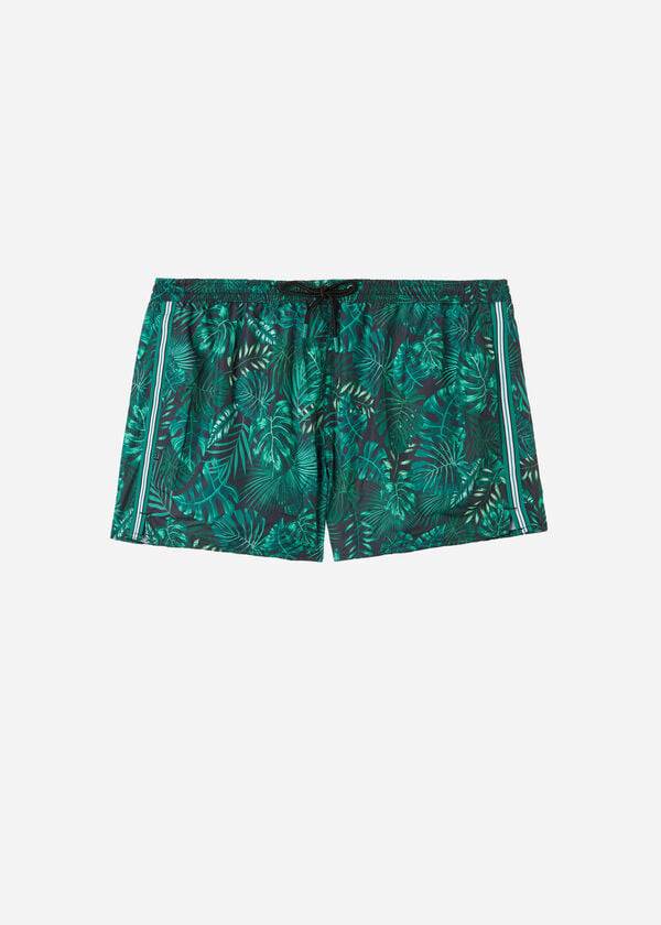 grüne herren-badehose calzedonia ibiza mit muster