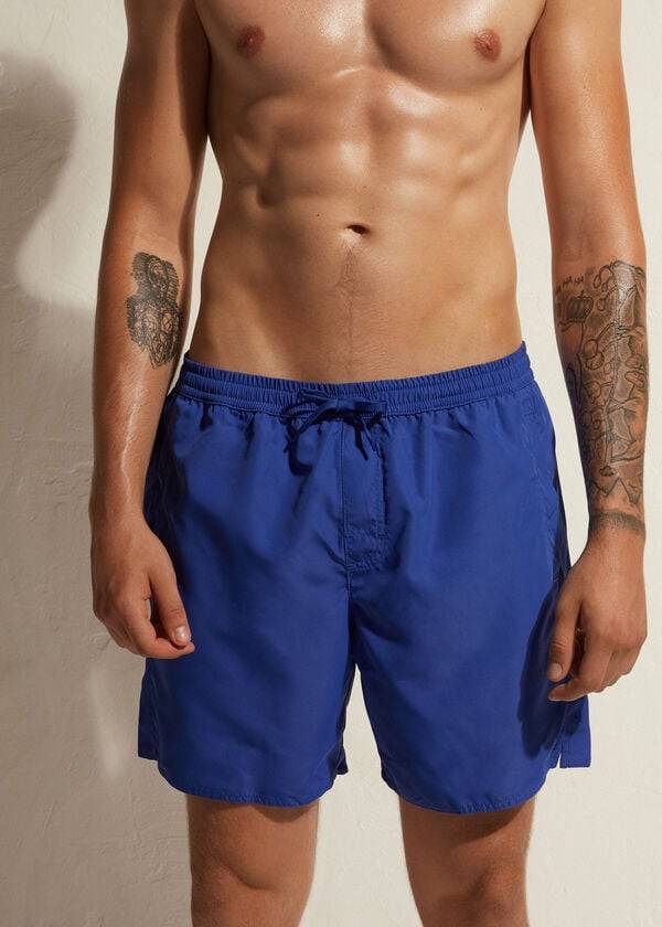 blaue calzedonia formentera herren-badehose