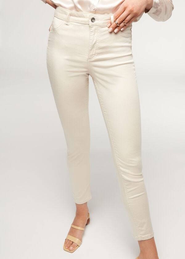 braunebeige damen-jeans calzedonia eco light push-up denim
