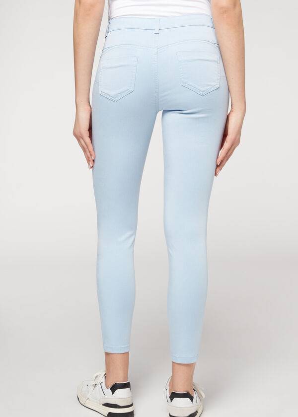 beige calzedonia eco light push-up-jeans für damen
