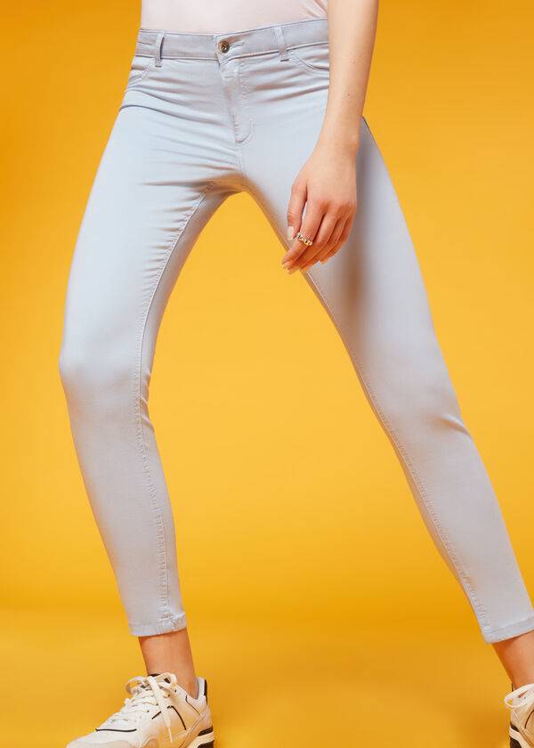 beige calzedonia eco light push-up-jeans für damen