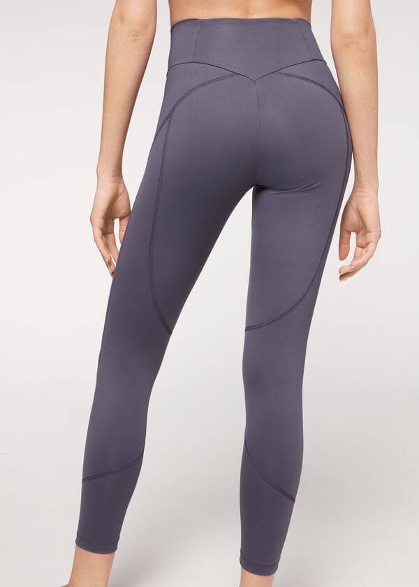 calzedonia performance sportleggings für damen marineblau