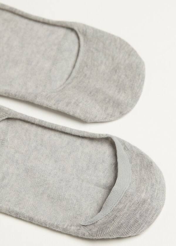 damen calzedonia unsichtbare niedrige socken grau
