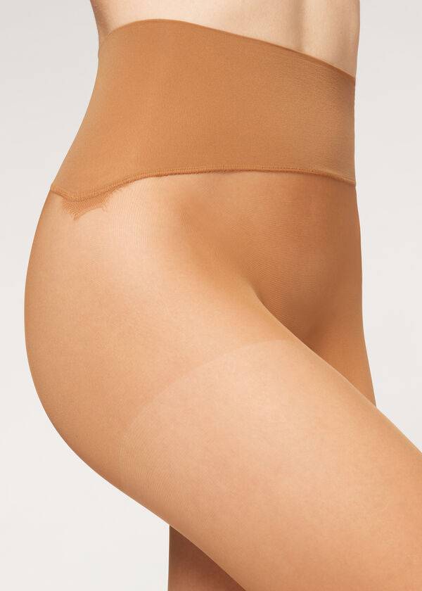 calzedonia 20 denier essential invisible sheer damenstrumpfhose beigebraun