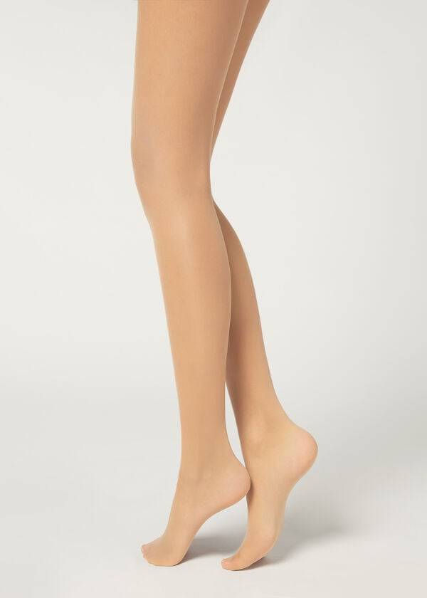beige calzedonia 20 denier essential invisible sheer damenstrumpfhose