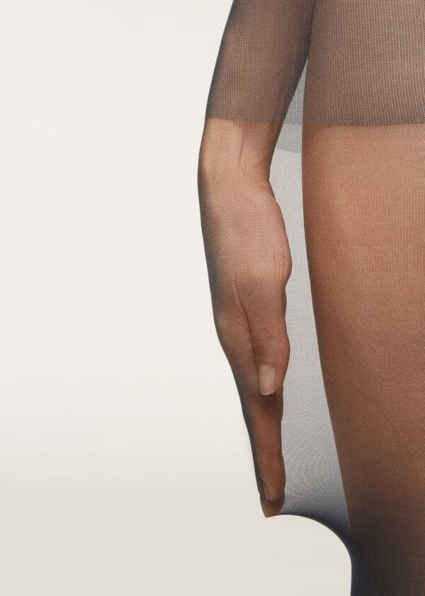 blaue damen-strumpfhose calzedonia 40 denier action medium sheer
