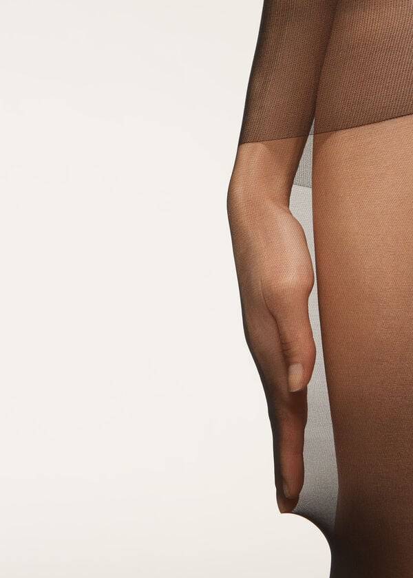 damen calzedonia 40 denier action medium sheer tight schwarz