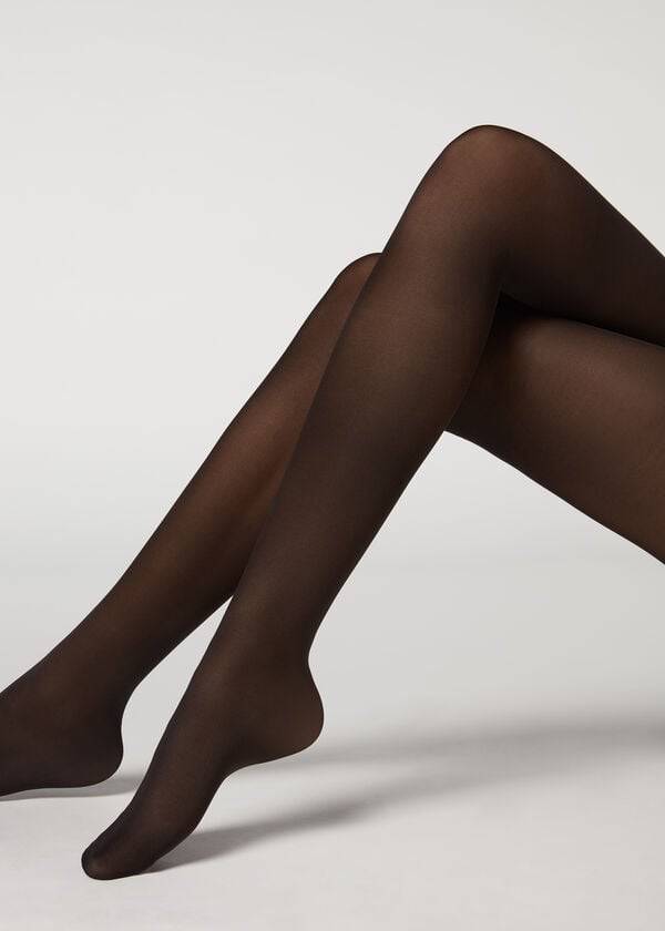 calzedonia 40 denier action strong sheer damen-tights schwarz
