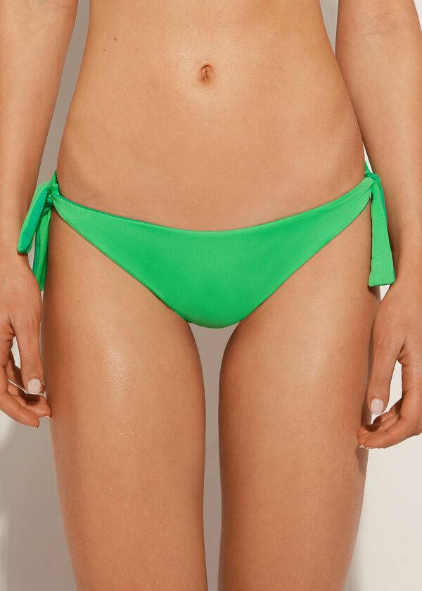 grüne calzedonia bow bikinihose für damen brasilianisches indonesisches Öko-material