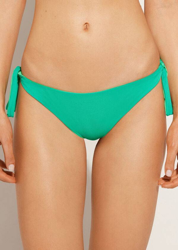 grüne calzedonia bow bikinihose für damen brasilianisches indonesisches Öko-material