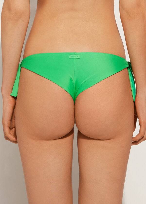 grüne calzedonia bow bikinihose für damen brasilianisches indonesisches Öko-material