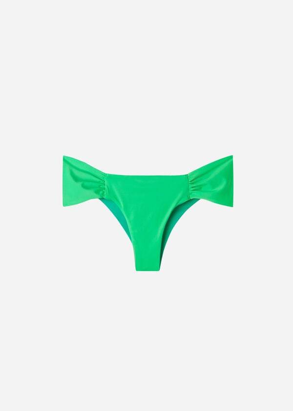 calzedonia damen-bikinihose aus brasilianischem und indonesischem Öko-material grün