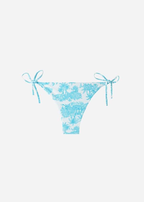 calzedonia brazilian string bikinihose für damen modell sorrento blau