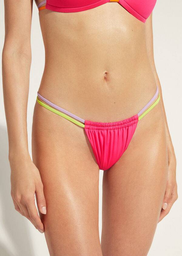 calzedonia brazilian string tokyo eco damen-bikinihose pink