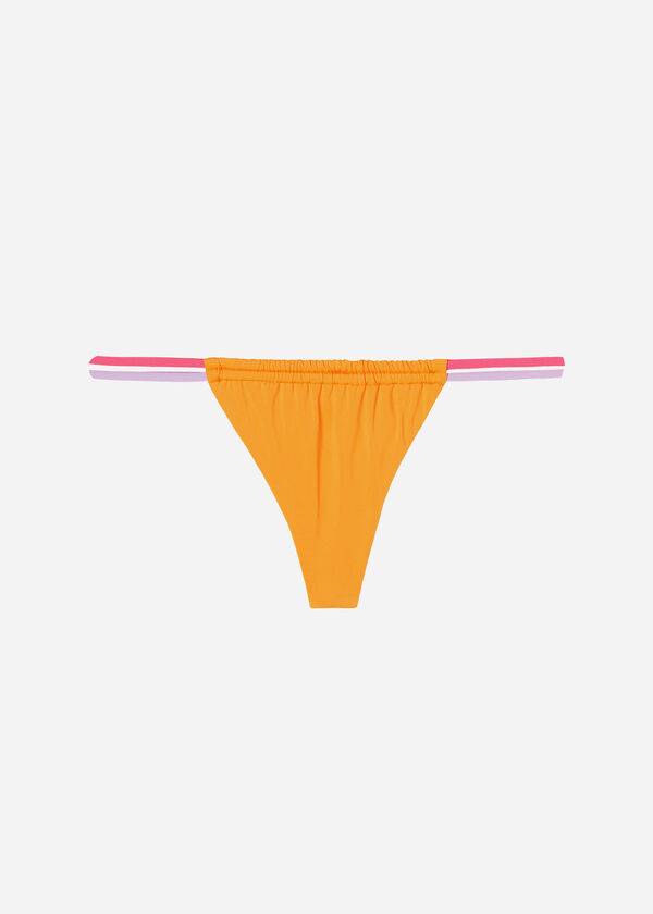orange calzedonia brazilian string tokyo eco damen-bikinihose
