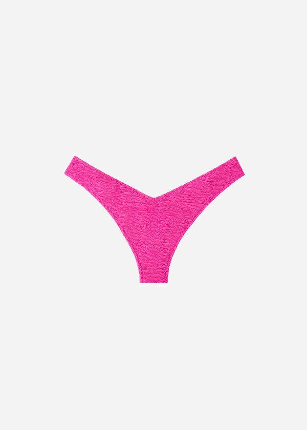 calzedonia high cut v-förmiger brasilianischer miami damen-bikini-slip pink