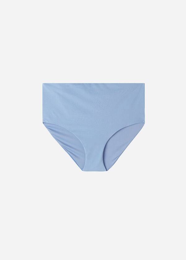 blaue calzedonia high shaper waist indonesia eco damen-bikinihose