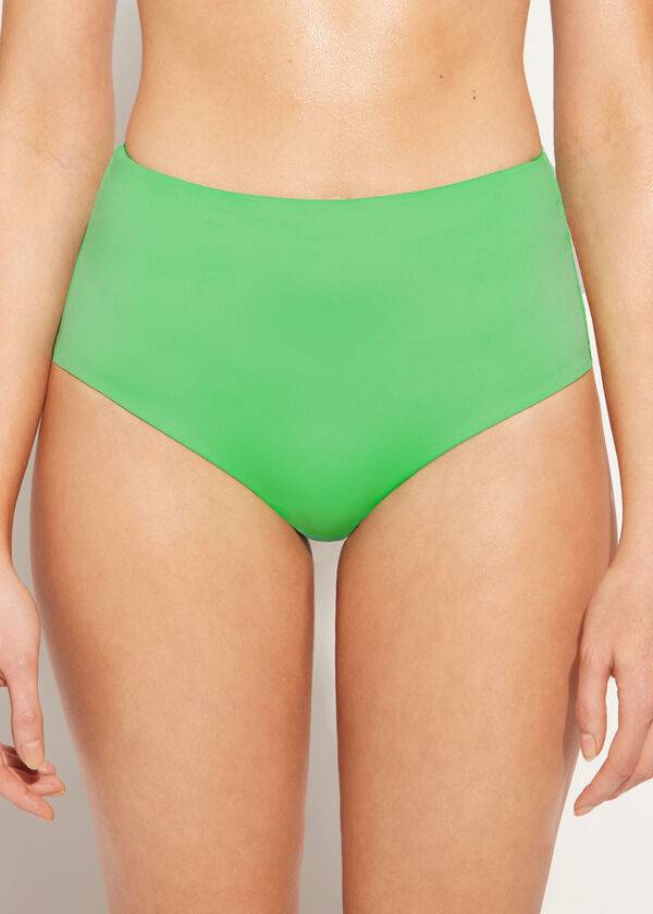 grüne calzedonia high shaper waist indonesien Öko-bikinihose für damen