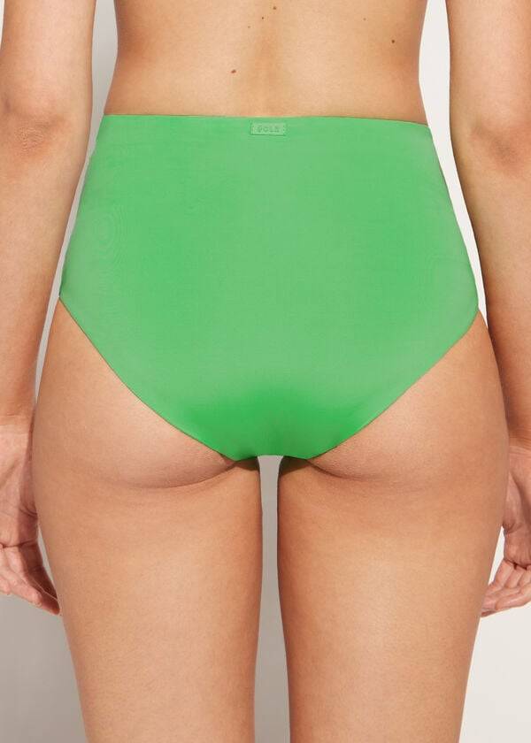 grüne calzedonia high shaper waist indonesien Öko-bikinihose für damen