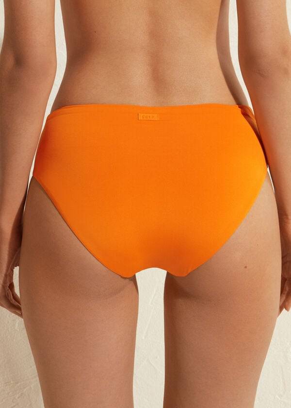 damen-bikinihose calzedonia high waist indonesia eco orange