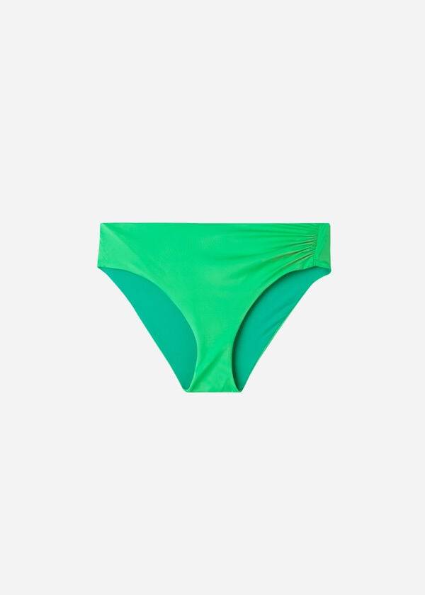 calzedonia high waist indonesia eco damen-bikinihose grün