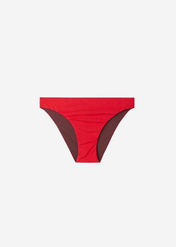 damen-bikinihose calzedonia indonesia eco niedrig geschnitten rot