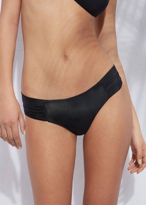 schwarze calzedonia indonesia eco rosa bikinihose für damen