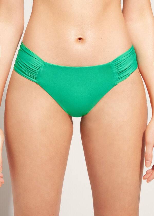 grüne damen-bikinihose calzedonia indonesia eco rosa