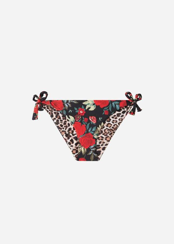 pinkfarbenes calzedonia wende-string-bikinihöschen nizza für damen