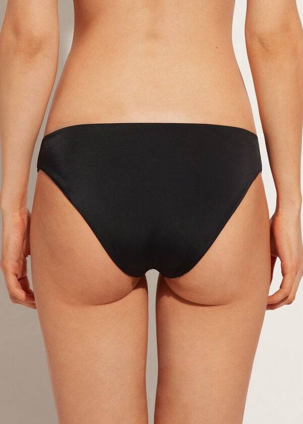 schwarze calzedonia strass-bikinihose für damen shanghai