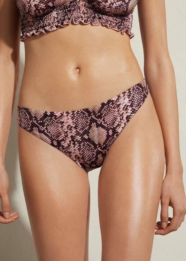 pinkfarbene calzedonia sidney damen-bikinihose