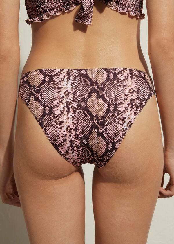 pinkfarbene calzedonia sidney damen-bikinihose