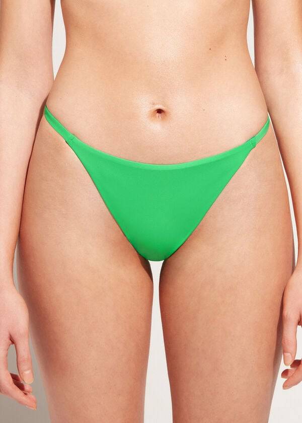 calzedonia thong indonesia eco damen-bikinihose grün