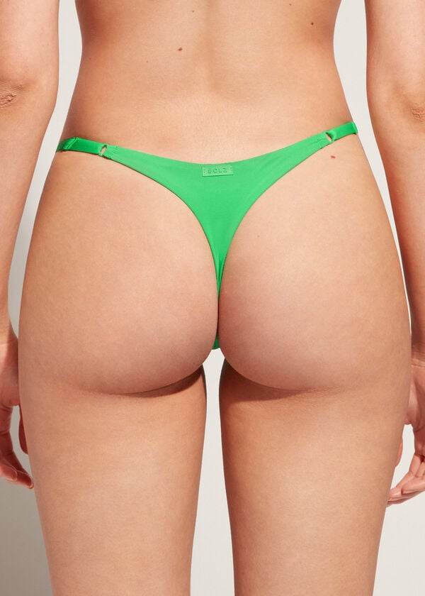 calzedonia thong indonesia eco damen-bikinihose grün