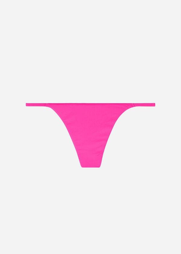calzedonia damen-tanga-bikinihose aus indonesischem Öko-material rosa
