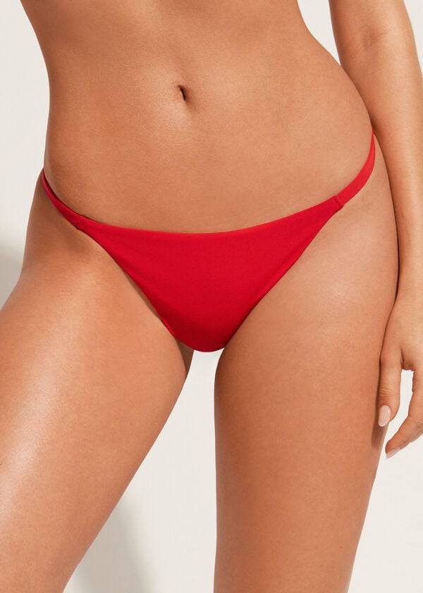 calzedonia thong indonesia eco damen-bikinihose rot