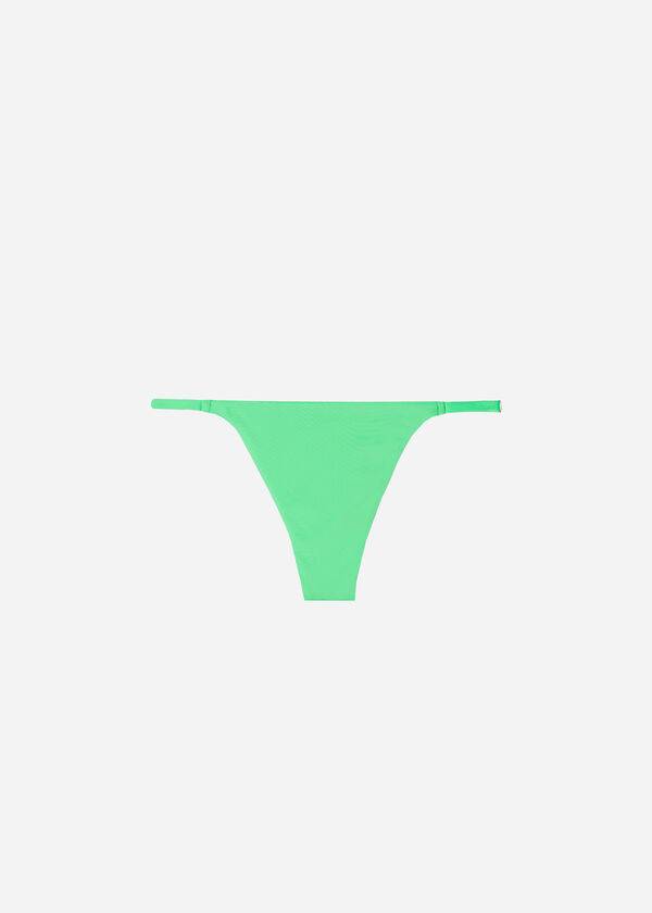 calzedonia damen-tanga-bikinihose aus indonesischer Öko-baumwolle mint