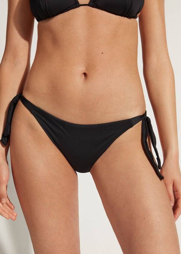 damen-bikinihose calzedonia tied indonesia schwarz